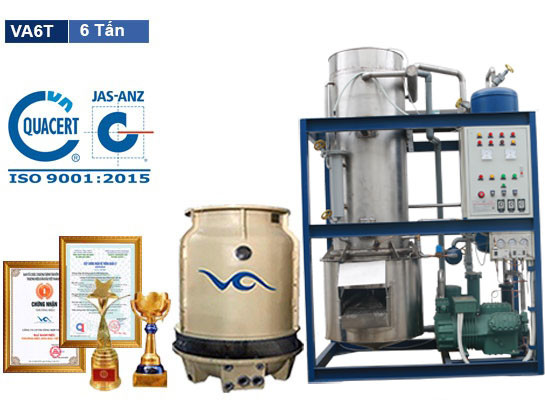 Máy làm đá sạch 6 tấn iNox VA6T